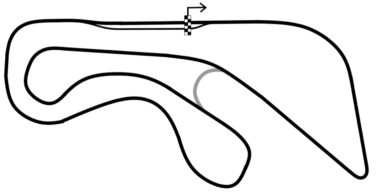 Moto da corsa MotoGP in pista