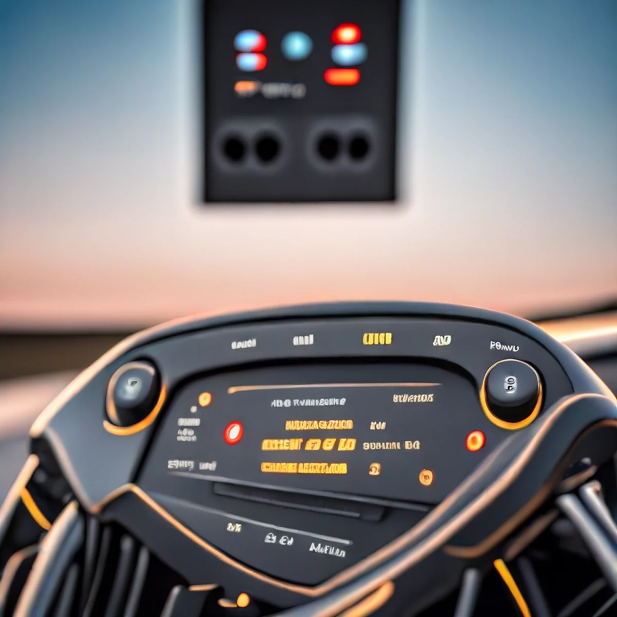 Cruscotto digitale e comandi elettronici di una moto sportiva