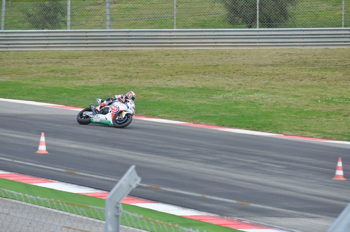 Een sportieve Ducati Panigale motorfiets
