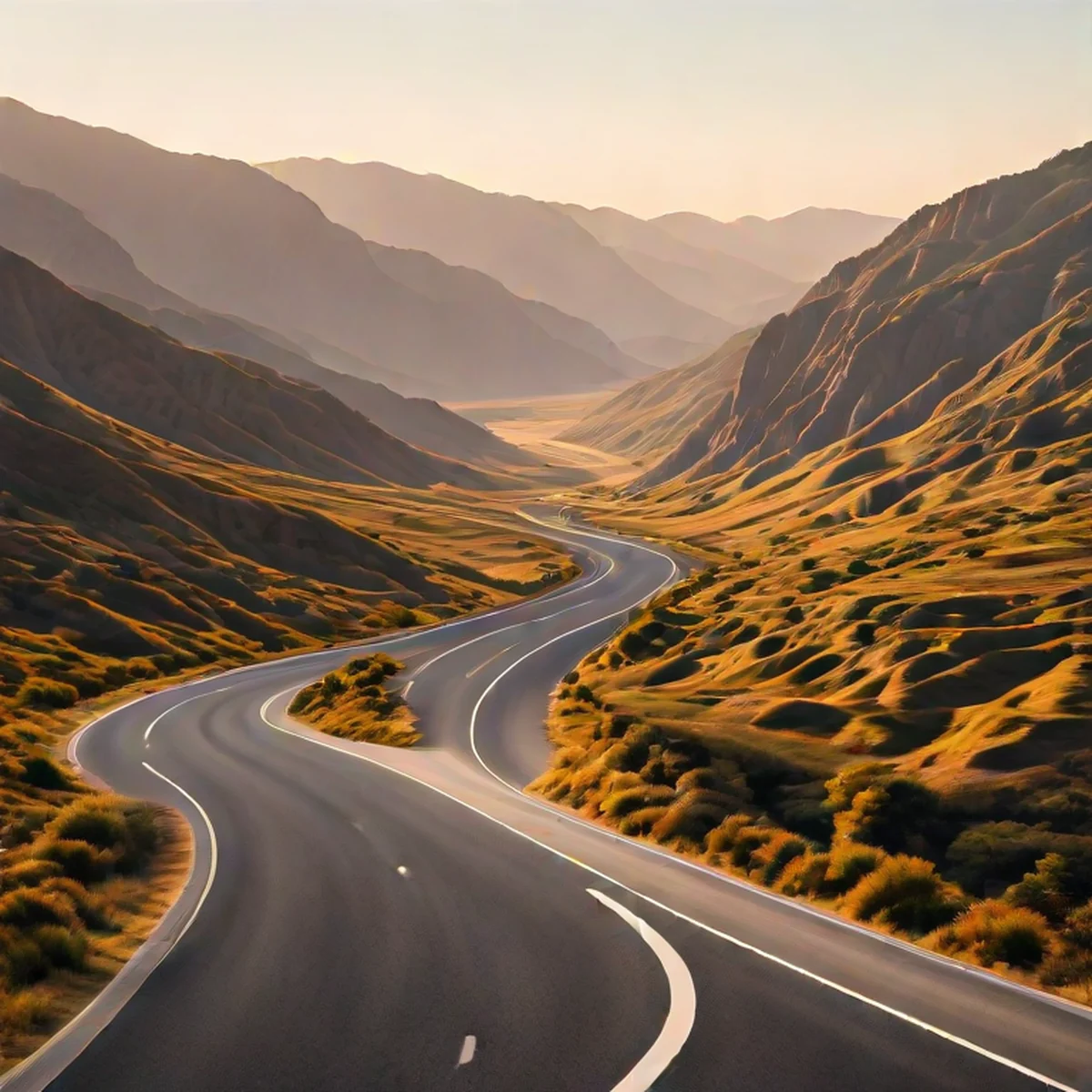 適合巡航車騎乘的壯麗公路風景